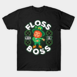 Floss like a Boss St Patricks Day T-Shirt